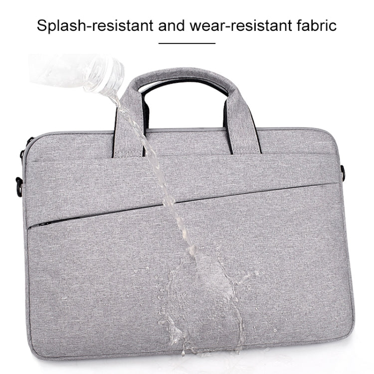 ST03S 15.6 inch Double Side Pockets Wearable Oxford Cloth Soft Handle Portable Laptop Tablet Bag, 15.6 inch Black, 15.6 inch Pink, 15.6 inch Grey, 15.6 inch Deep Space Gray, 15.6 inch Navy Blue