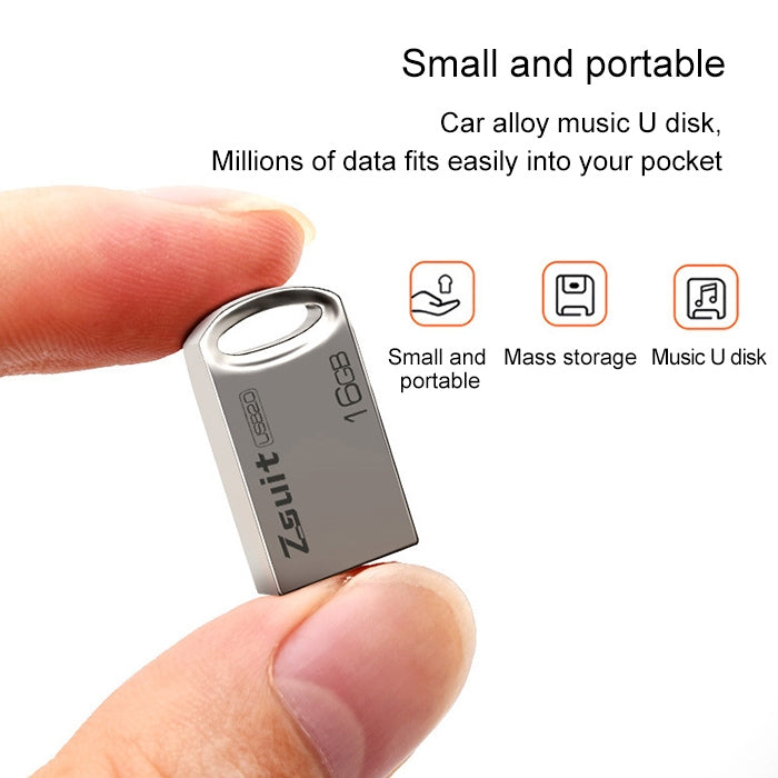 Zsuit 16GB USB 2.0 Mini Metal Ring Shape USB Flash Disk, 16GB USB 2.0