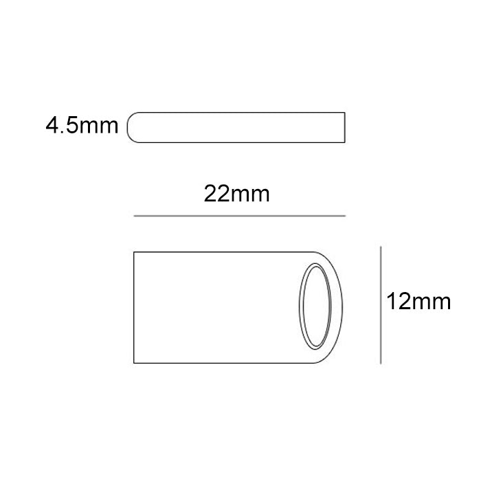 Zsuit 64GB USB 3.0 Mini Metal Ring Shape USB Flash Disk, 64GB USB 3.0
