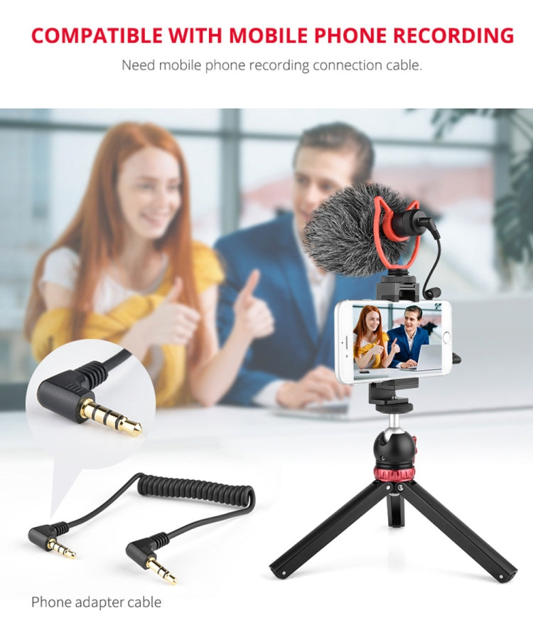 YELANGU MIC10 YLG9920A Professional Interview Condenser Video Shotgun Microphone with 3.5mm Audio Cable for DSLR & DV Camcorder, Microphone