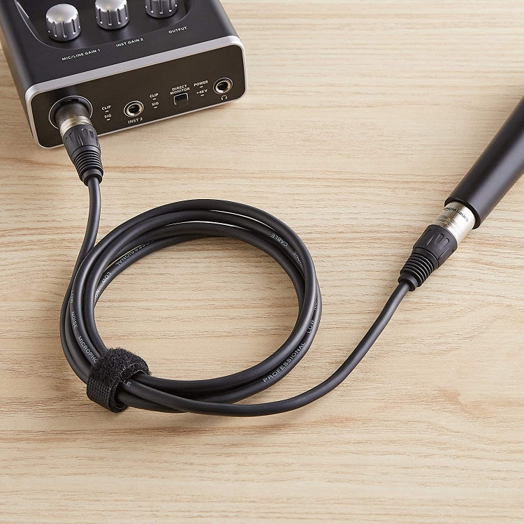 5m 3-Pin XLR Male to XLR Female Microphone Cable, Length: 5m