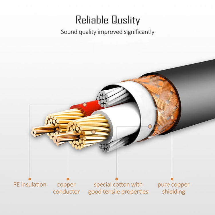 10m 3-Pin XLR Male to XLR Female MIC Shielded Cable Microphone Audio Cord, Length: 10m