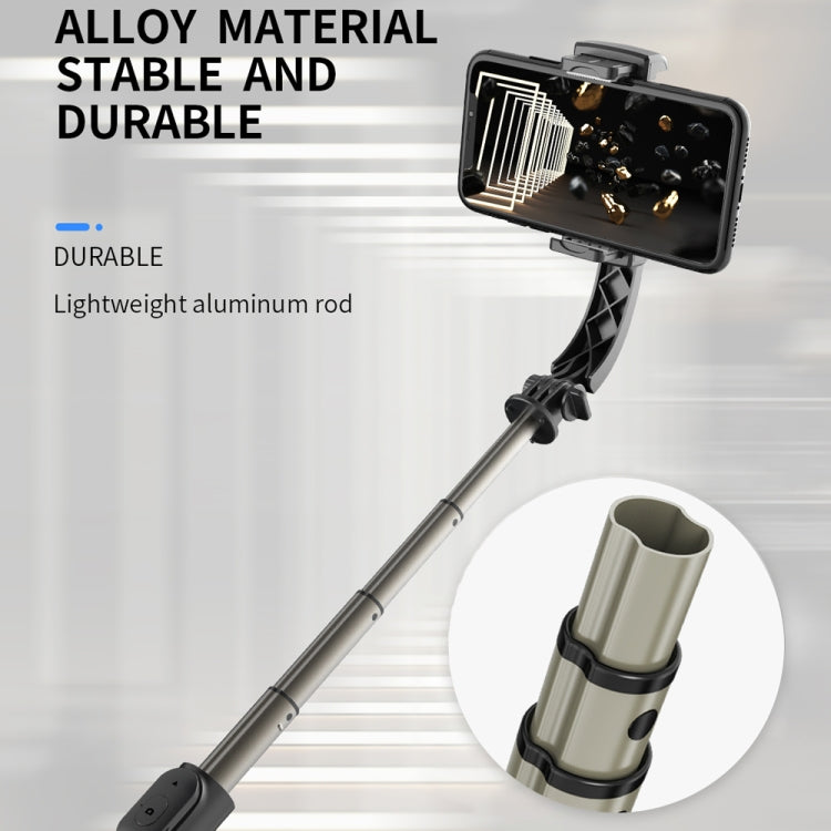 Q08 Gimbal Stabilizer Bluetooth Remote Control Tripod Selfie Stick, Q08 (Black)