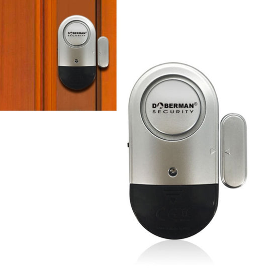 DOBERMAN SE-0701 Oval Household Anti-theft Door and Window Magnetic Spring Sensor Super Loud Simple Alarm, SE-0701