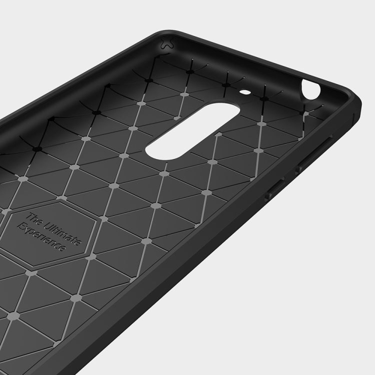 For Nokia 5 Brushed Carbon Fiber Texture Shockproof TPU Protective Cover Case, Nokia 5, For Nokia 5