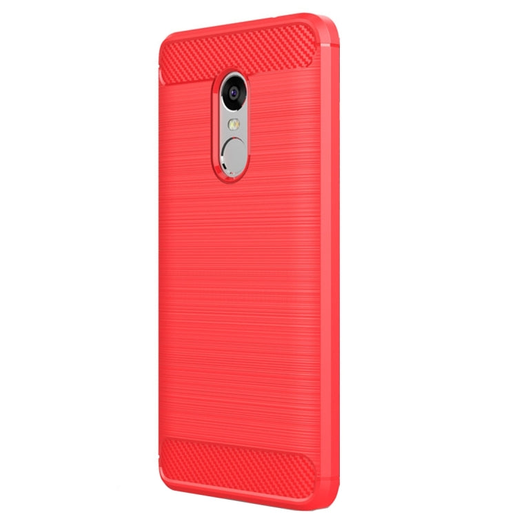 For Xiaomi  Redmi Note 4X Brushed Carbon Fiber Texture Shockproof TPU Protective Case , For Redmi Note 4X, Redmi Note 4X