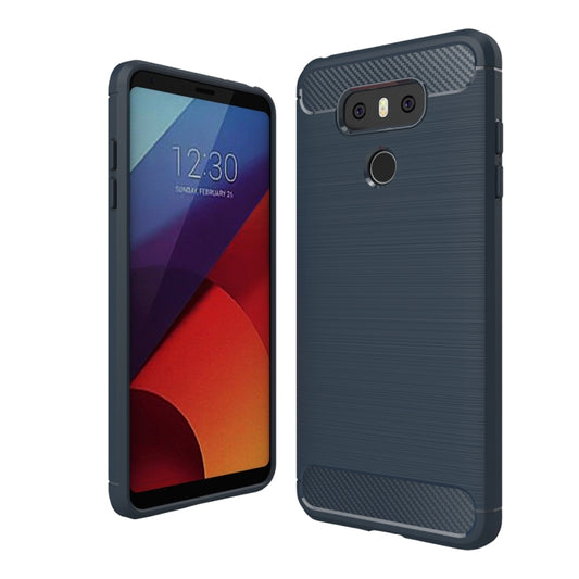 For LG G6 Brushed Carbon Fiber Texture Shockproof TPU Protective Cover Case, For G6, For LG G6, LG G6