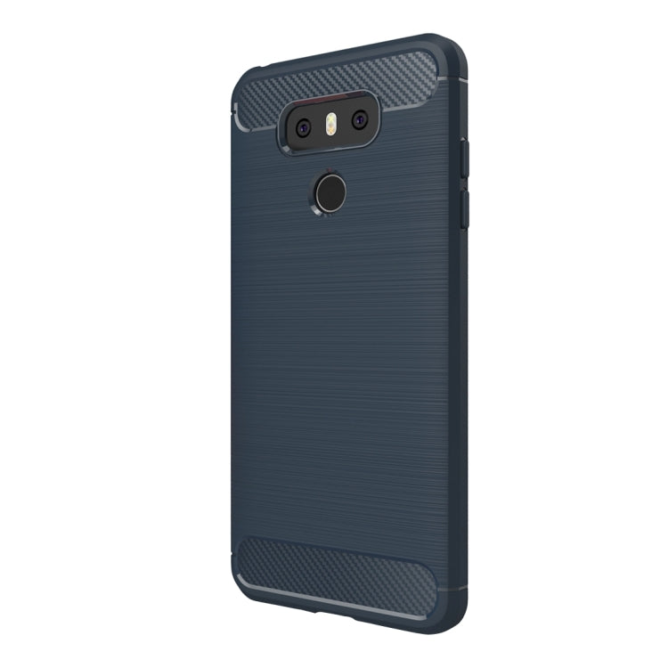 For LG G6 Brushed Carbon Fiber Texture Shockproof TPU Protective Cover Case, For G6, For LG G6, LG G6