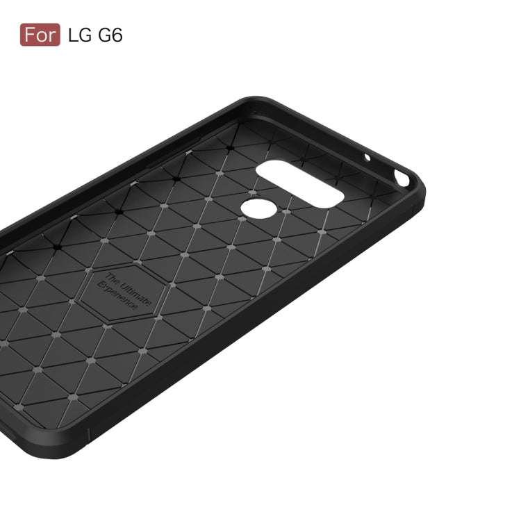 For LG G6 Brushed Carbon Fiber Texture Shockproof TPU Protective Cover Case, For G6, For LG G6, LG G6
