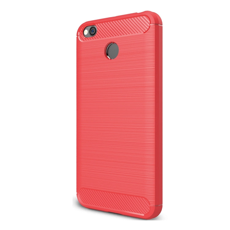 For Xiaomi  Redmi 4X  Brushed Carbon Fiber Texture Shockproof TPU Protective Cover Case , For Redmi 4X, Redmi 4X