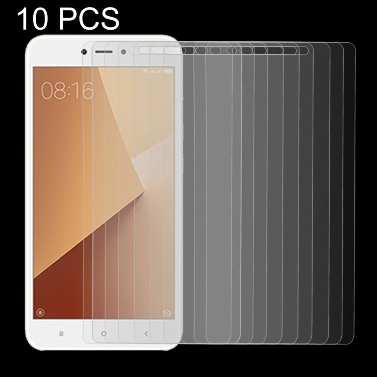 10 PCS for Xiaomi Redmi Note 5A 0.26mm 9H Surface Hardness 2.5D Explosion-proof Non-full Screen Tempered Glass Screen Film, For Redmi Note 5A