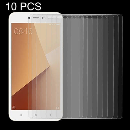10 PCS for Xiaomi Redmi Note 5A 0.26mm 9H Surface Hardness 2.5D Explosion-proof Non-full Screen Tempered Glass Screen Film, For Redmi Note 5A