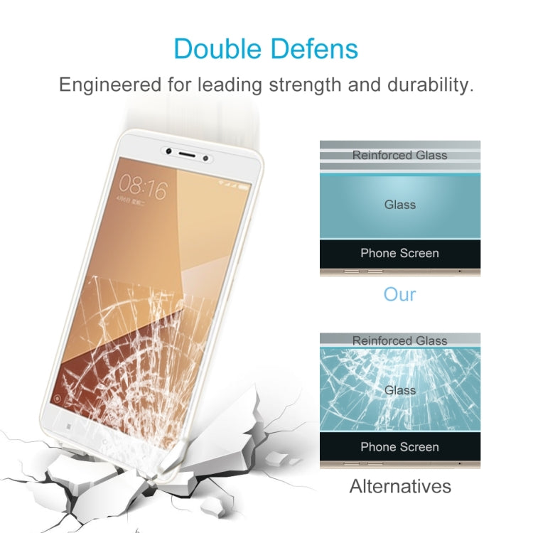 10 PCS for Xiaomi Redmi Note 5A 0.26mm 9H Surface Hardness 2.5D Explosion-proof Non-full Screen Tempered Glass Screen Film, For Redmi Note 5A