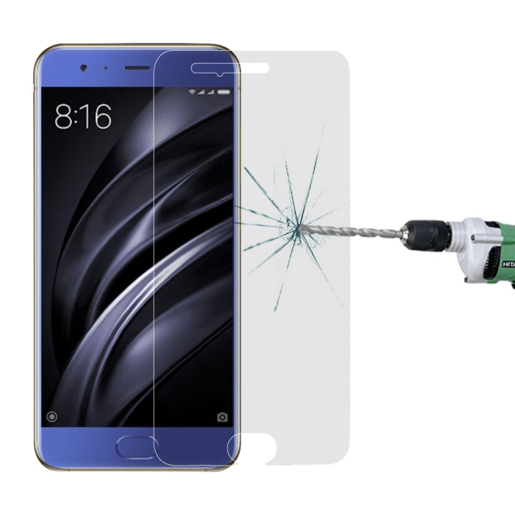 100 PCS for Xiaomi Mi 6 0.26mm 9H Surface Hardness Explosion-proof Non-full Screen Tempered Glass Screen Film, For Mi 6