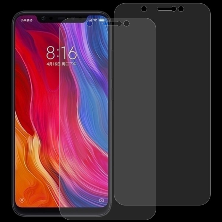 2 PCS 0.26mm 9H 2.5D Tempered Glass Film for Xiaomi Mi 8, For Mi 8 (2pcs)