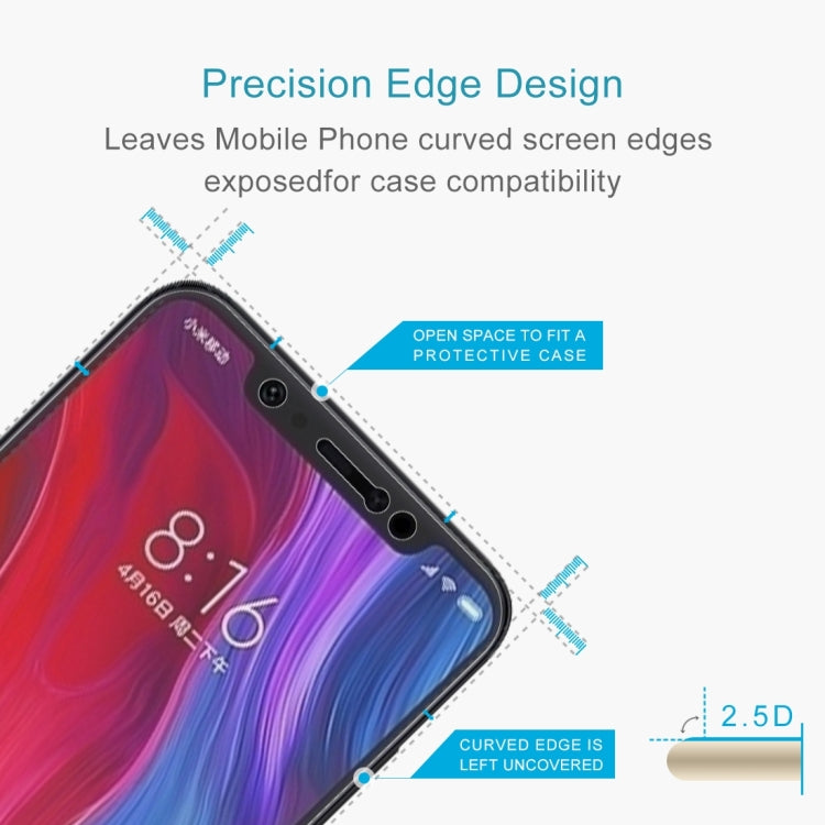2 PCS 0.26mm 9H 2.5D Tempered Glass Film for Xiaomi Mi 8, For Mi 8 (2pcs)