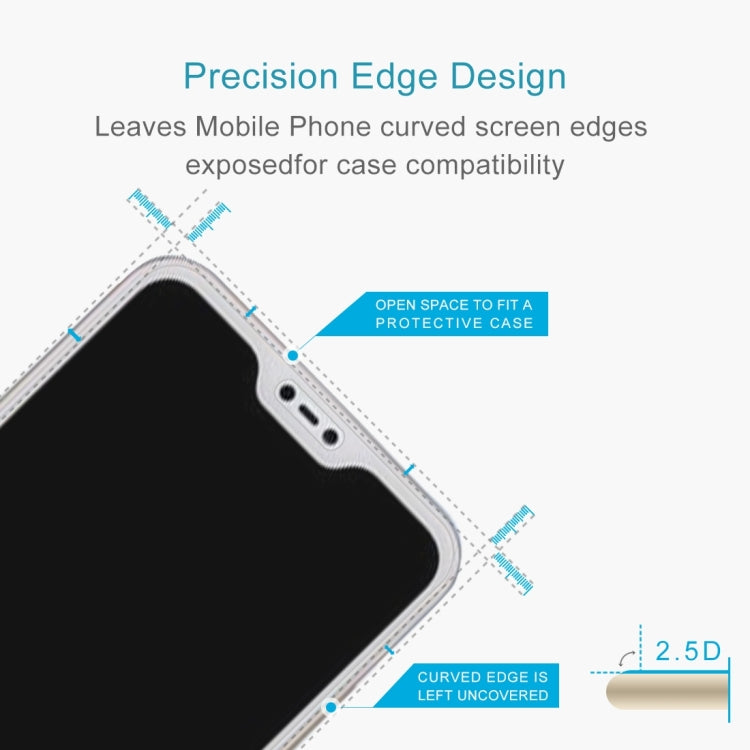 100 PCS 0.26mm 9H 2.5D Tempered Glass Film for Xiaomi Redmi 6 Pro / Mi A2 Lite, For Redmi 6 Pro