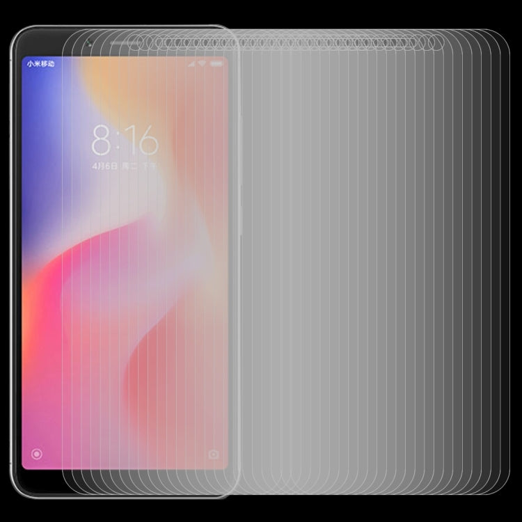 50 PCS 0.26mm 9H 2.5D Tempered Glass Film for Xiaomi Redmi 6A, No Retail Package, For Redmi 6A (50 PCS)