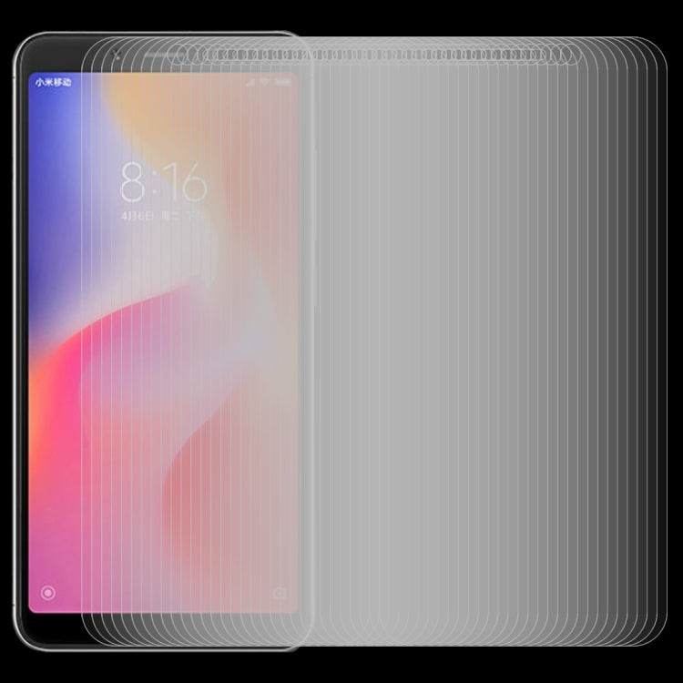 100 PCS 0.26mm 9H 2.5D Tempered Glass Film for Xiaomi Redmi 6A, For Redmi 6A (100 PCS)
