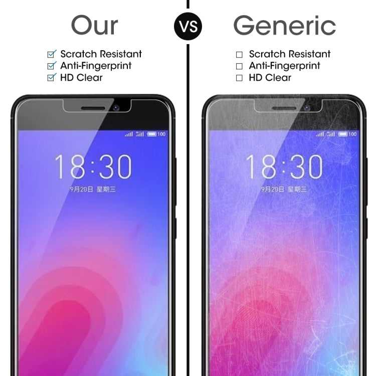 0.26mm 9H 2.5D Tempered Glass Film for Meizu M6, For M6(1 PCS)