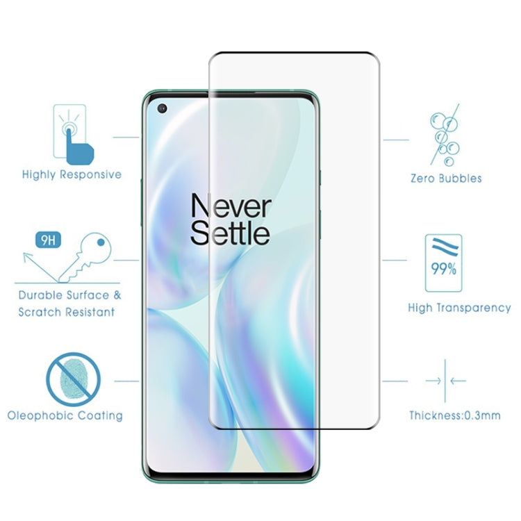 25 PCS For OnePlus 8 9H 9D Curved Edge Tempered Glass Film, For OnePlus 8