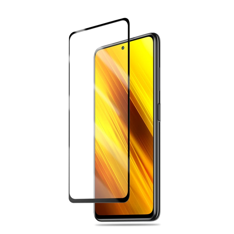 mocolo 0.33mm 9H 2.5D Full Glue Silk Print Tempered Glass Film for Xiaomi POCO X3 NFC, Support Fingerprint Unlock, For Xiaomi POCO X3 NFC