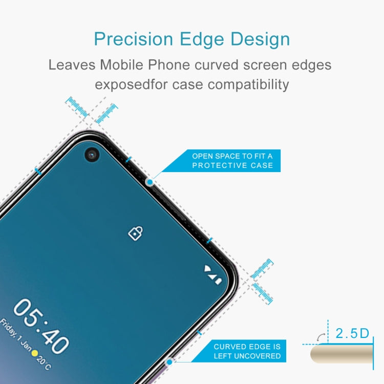 50 PCS For Nokia 5.4 0.26mm 9H 2.5D Tempered Glass Film, For Nokia 5.4 (50 PCS)