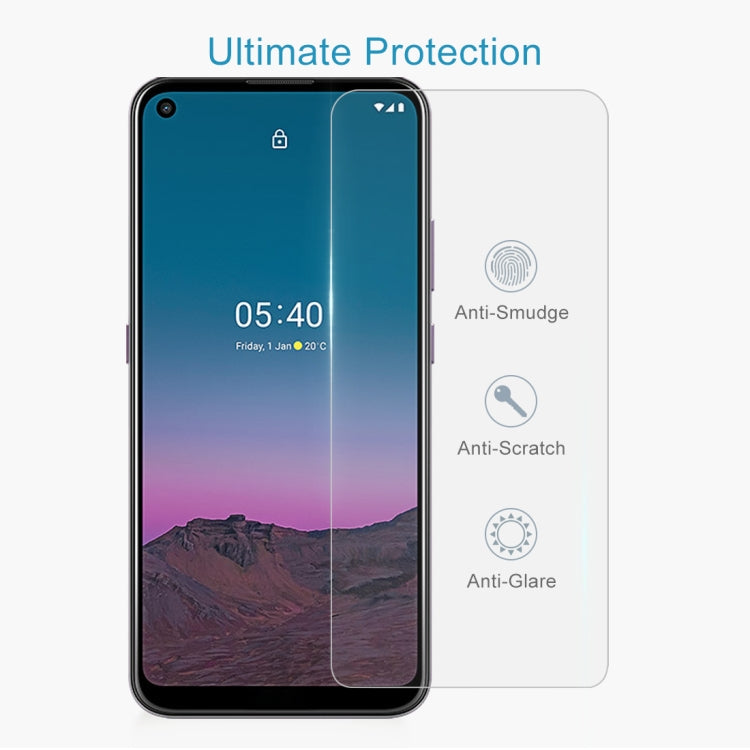 50 PCS For Nokia 5.4 0.26mm 9H 2.5D Tempered Glass Film, For Nokia 5.4 (50 PCS)