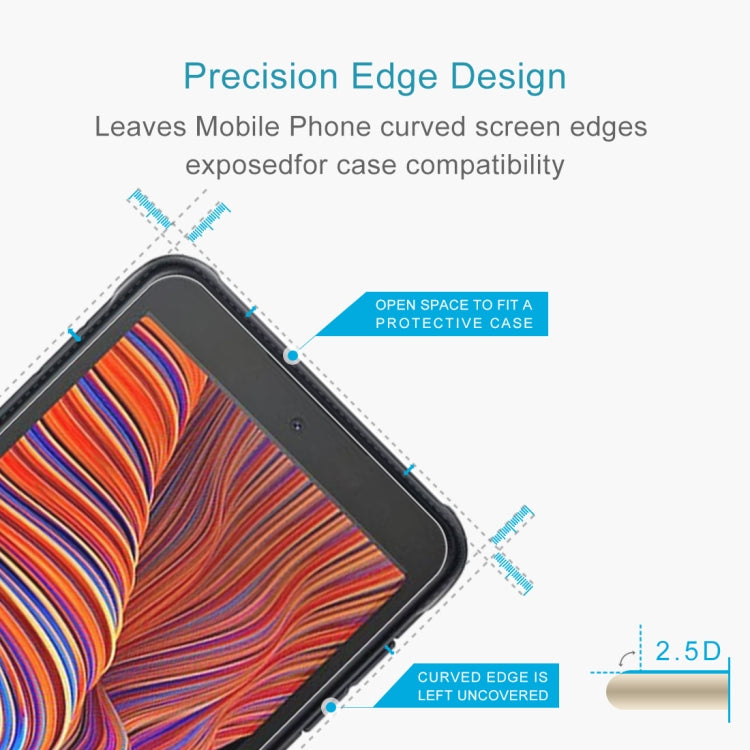 For Samsung Galaxy Xcover 5 50 PCS 0.26mm 9H Surface Hardness 2.5D Explosion-proof Tempered Glass Non-full Screen Film, For Samsung Galaxy Xcover 5 (50 PCS)