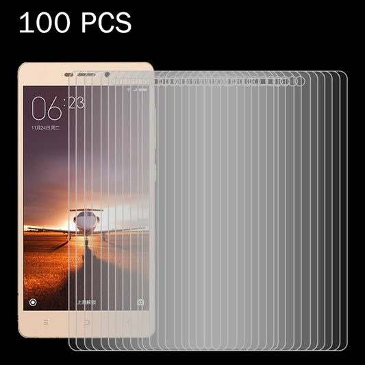 100 PCS for Xiaomi Redmi 3 & 3S 0.26mm 9H Surface Hardness 2.5D Explosion-proof Tempered Glass Screen Film, For Xiaomi Redmi 3 & 3S(100pcs)
