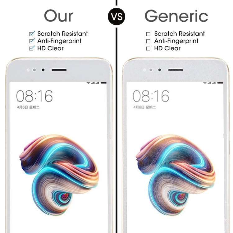 For Xiaomi Mi 5X / A1 0.26mm 9H Hardness 2.5D Explosion-proof Full Screen Tempered Glass Screen Film, For Mi 5X