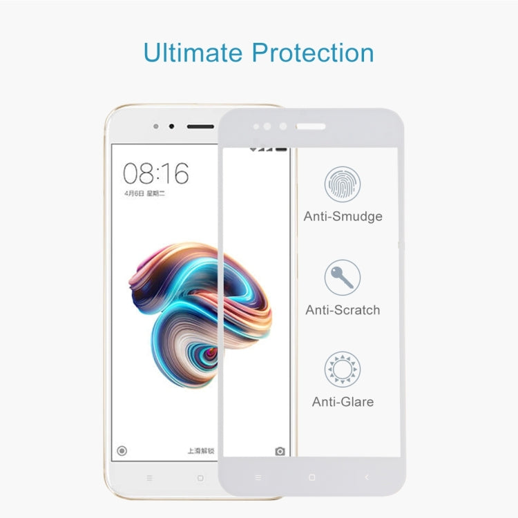 For Xiaomi Mi 5X / A1 0.26mm 9H Hardness 2.5D Explosion-proof Full Screen Tempered Glass Screen Film, For Mi 5X