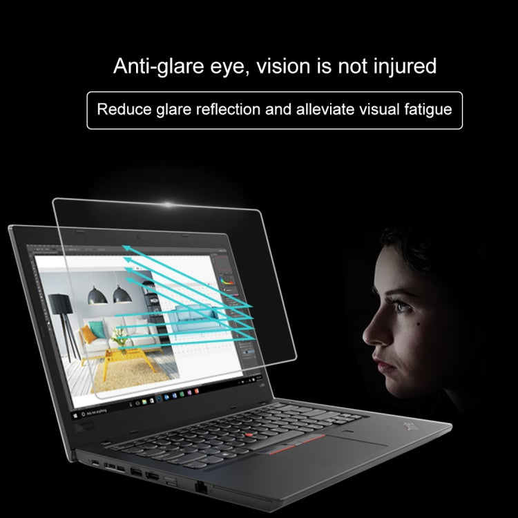 0.4mm 9H Surface Hardness Full Screen Tempered Glass Film for Lenovo ThinkPad L480 14 inch, Lenovo L480