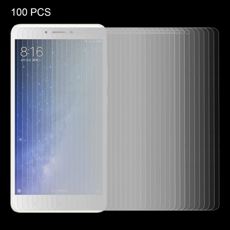 100 PCS for  Xiaomi Mi Max 2 0.3mm 9H Surface Hardness 2.5D Explosion-proof Non-full Screen Tempered Glass Screen Film, For Mi Max 2