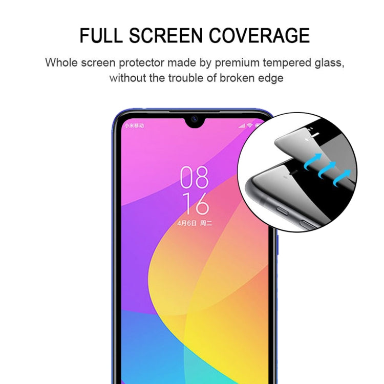 25 PCS 9H Full Screen Full Tempered Glass Film for Xiaomi Mi CC9, For Xiaomi Mi CC9 (25 PCS)
