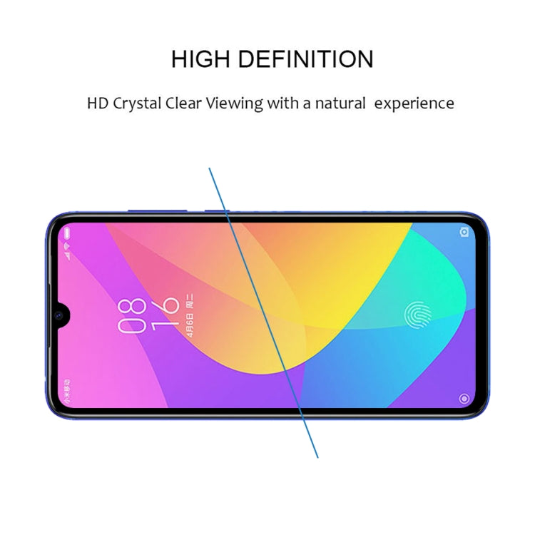 25 PCS 9H Full Screen Full Tempered Glass Film for Xiaomi Mi CC9, For Xiaomi Mi CC9 (25 PCS)