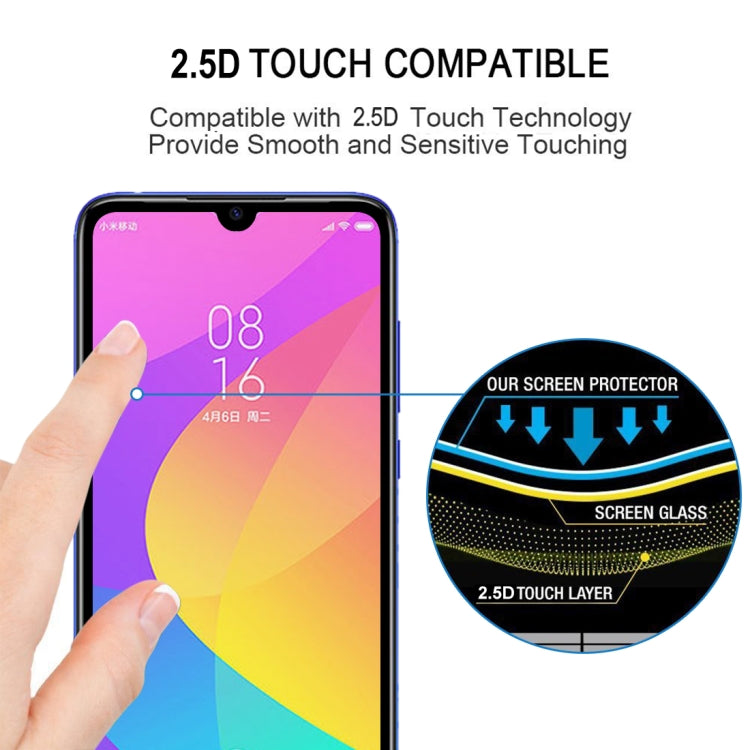 25 PCS 9H Full Screen Full Tempered Glass Film for Xiaomi Mi CC9, For Xiaomi Mi CC9 (25 PCS)