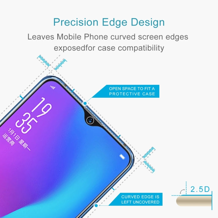 100 PCS 0.26mm 9H 2.5D Tempered Glass Film for OPPO R17 & R17 Pro, For R17(100 PCS)