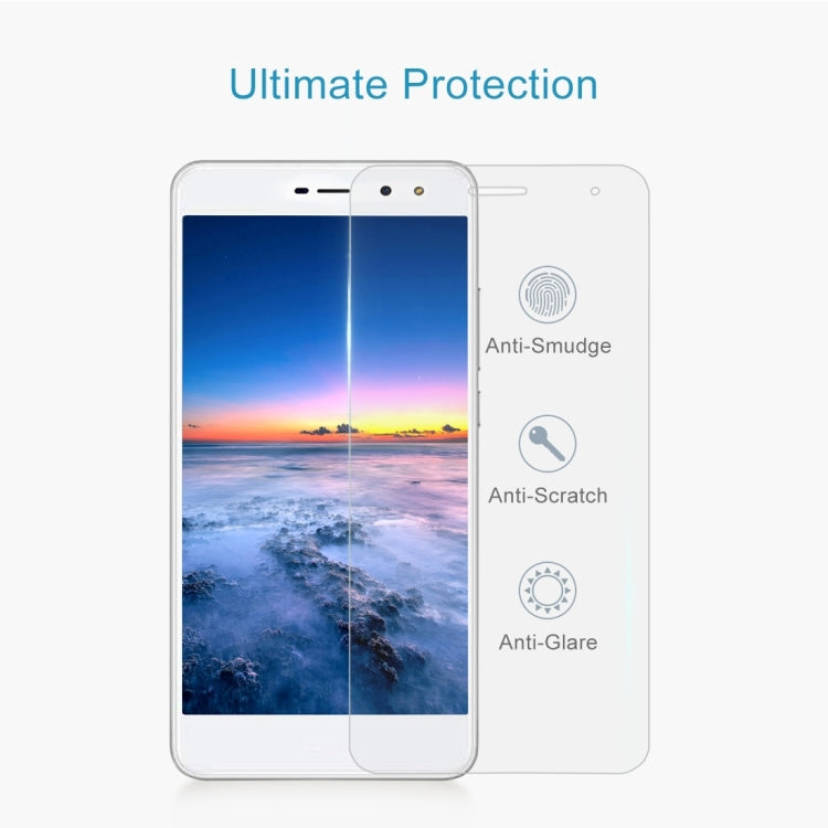 50 PCS for  Huawei Y5 2017 0.3mm 9H Surface Hardness 2.5D Explosion-proof Full Screen Tempered Glass Screen Film, No Retail Package, For Y5 2017 (50 PCS)