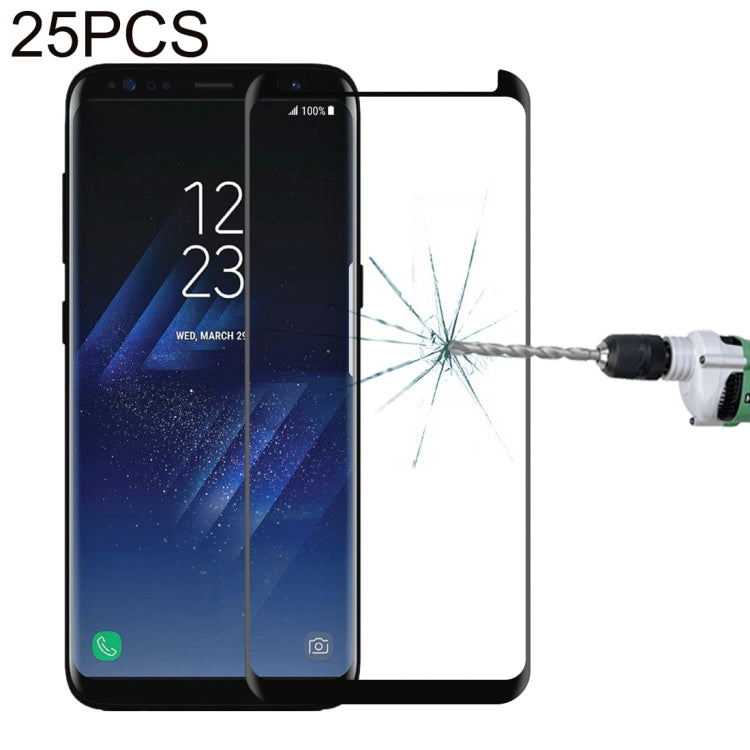 25 PCS For Galaxy S8 Plus / G955 0.26mm 9H Surface Hardness 3D Explosion-proof Non-full Edge Glue Screen Curved Case Friendly Tempered Glass Film, For Galaxy S8 Plus / G955