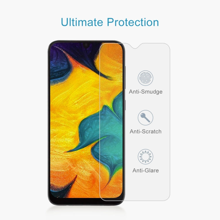 10 PCS 0.26mm 9H 2.5D Tempered Glass Film for Galaxy A30 / A30 JP, For Galaxy A30 (10 PCS)
