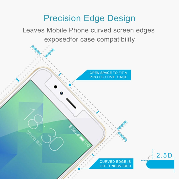 9H 2.5D Tempered Glass Film for Meizu M5S, For M5S (1pc)