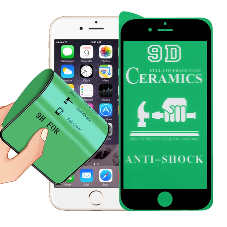 2.5D Full Glue Full Cover Ceramics Film for iPhone 8 / 7 / 6s / 6, For iPhone 8 / 7 / 6s / 6 (Black)(1 PC), For iPhone 8 / 7 / 6s / 6 (White)(1 PC)