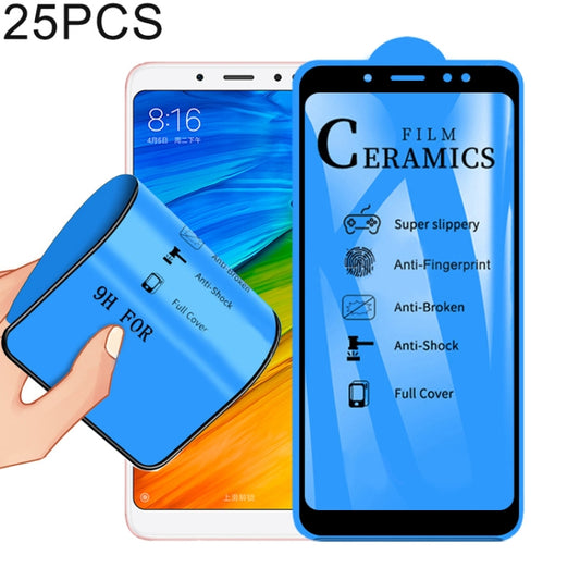 25 PCS 2.5D Full Glue Full Cover Ceramics Film for Xiaomi Redmi Note 5 Pro / Redmi Note 5, For Xiaomi Redmi Note 5 Pro / Redmi Note 5 (25 PCS)