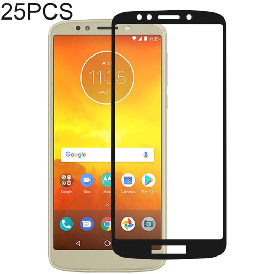 25 PCS Full Glue Full Cover Screen Protector Tempered Glass film for Motorola Moto E5, For Motorola Moto E5