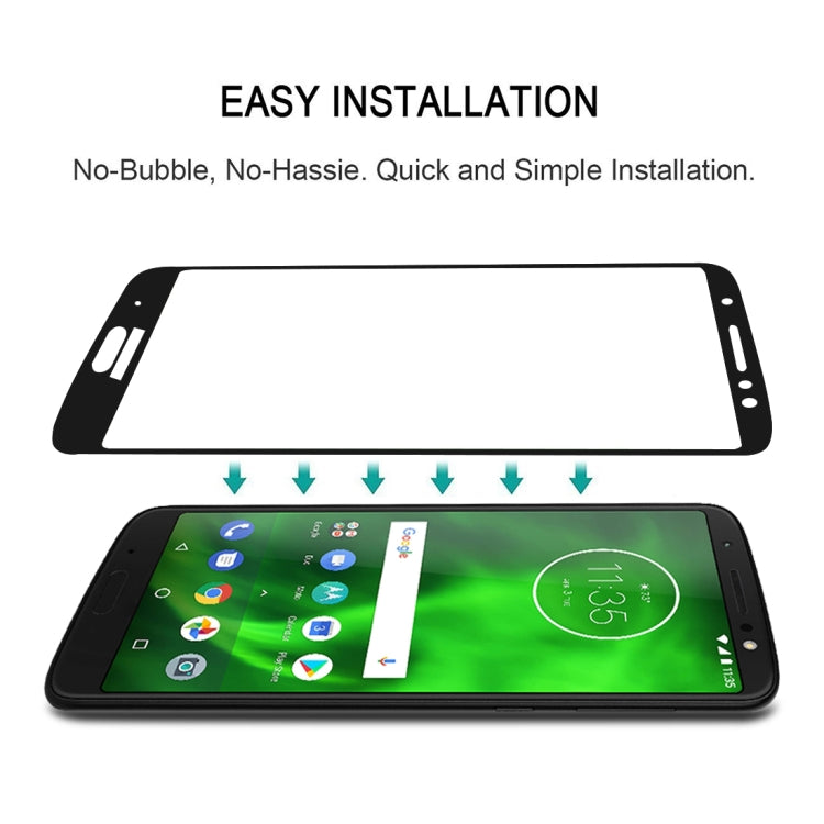 Full Glue Full Cover Screen Protector Tempered Glass film for Motorola Moto E5 Plus, For Motorola Moto E5 Plus