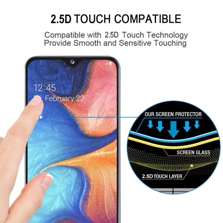 Full Glue Full Cover Screen Protector Tempered Glass film for Galaxy A20e, For Galaxy A20e