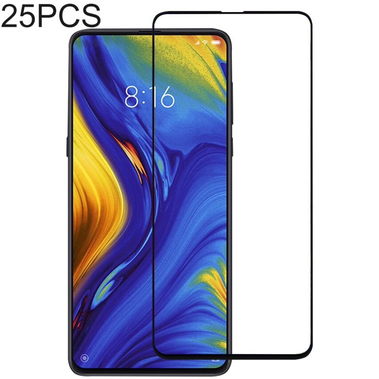 25 PCS Full Glue Full Cover Screen Protector Tempered Glass film for Xiaomi Mi Mix 3 / Mi Mix 3 5G, For Xiaomi Mi Mix 3 / Mi Mix 3 5G