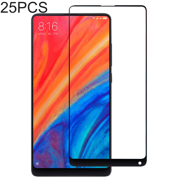 25 PCS Full Glue Full Cover Screen Protector Tempered Glass film for Xiaomi Mi Mix 2 & 2S, For Xiaomi Mi Mix 2 & 2S