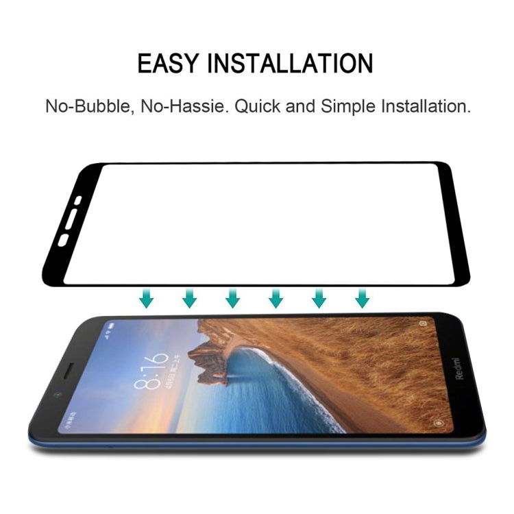 25 PCS Full Glue Full Cover Screen Protector Tempered Glass film for Xiaomi Redmi 7A, For Xiaomi Redmi 7A